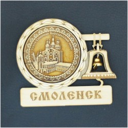 Магнит из бересты с колоколом"Свято-Успенский Кафедральный собор"