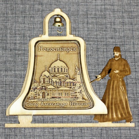 Магнитное укр. монах с колоколом "Собор А.Невского" 