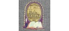 Магнит из бересты книга-свеча "Вознесенский собор". Новосибирск
