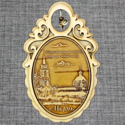 Магнитное укр. овал с колокольчиком "Спасо-Преображенский собор"