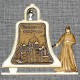 Магнитное укр. монах с колоколом "Белогорский монастырь"