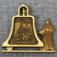Магнит из бересты монашка с колоколом"Петро-Павловский женский монастырь