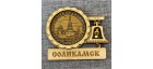 Магнит из бересты с колоколом "Соборная колокольня" . Соликамск