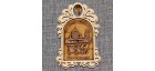 Магнит из бересты арка с колокольчиком "Свято-Троицкий кафедральный