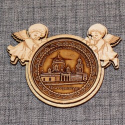 Магнит из бересты ангелы "Свято-Троицкий кафедральный собор"