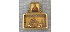 Магнит из бересты прям икона (Семистрельная) "Покровский монастырь". Суздаль