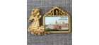 Магнит со смолой прям ангел с колокольчиком "Данилов монастырь" Москва