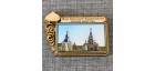 Магнит со смолой прям с куполом "Мало-Дивеевский Серафимовский женский монастырь" Ижевск