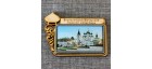 Магнит со смолой прям с куполом "Вознесенский Печерский монастырь" Н-Новгород