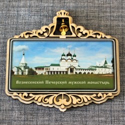 Магнит со смолой прям с колокольчиком "Вознесенский Печерский монастырь" Н-Новгород