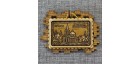 Магнит из бересты картина "Никольский Казачий собор". Омск