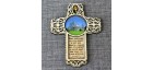 Магнит со смолой крест с мол-вой "Св.Н.С. "Покровский монастырь"Суздаль
