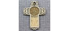 Магнит из бересты крест с мол. Св.Н.С. "Крестовоздвиженский собор" Верхотурье