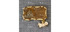 Магнит из бересты свиток с ангелом "Успенский кафедральный собор" Ярославль
