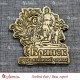 Магнит из бересты резной с золотом "Памятник партизанам" Брянск