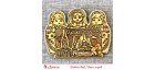Магнит из бересты резной с золотом "Матрешки Тульский кремль" Тула