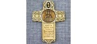 Магнит из бересты крест с колокольчиком "Иисус"Огради…"