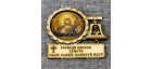 Магнит со смолой с колоколом (молитва) "Иисус Храм Покрова Пресвятой Богородицы в Ясеневе" Москва