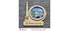 Магнит гравированный с ламинацией Александровская колонна "Зимний Дворец" Санкт-Петербург