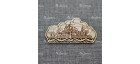 Магнит из бересты резной с золотом облако "Покровский монастырь" Суздаль