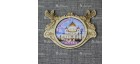 Магнит гравированный с ламинацией ангелы "Храм Христа Спасителя" Москва