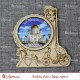 Магнит гравированный с ламинацией повозка+фонарь "Храм Христа Спасителя" Москва