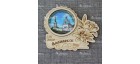 Магнит гравированный с ламинацией лилия "Свято-Троицкое Архиерейское подворье" Алапаевск