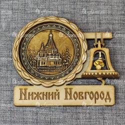 Магнит из бересты с колоколом "Архангельский собор". Н-Новгород