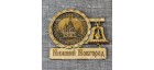 Магнит из бересты с колоколом "Архангельский собор". Н-Новгород