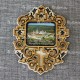 Магнит со смолой крест ажурный квадратный "Св-Пафнутьев Боровский монастырь" Боровск