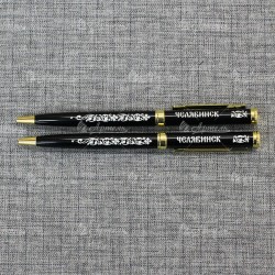 Ручка металлическая черная "Челябинск"
