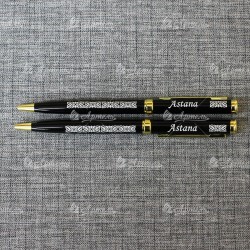 Ручка металлическая черная "Astana"