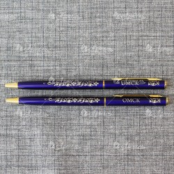Ручка металлическая синяя "Омск"