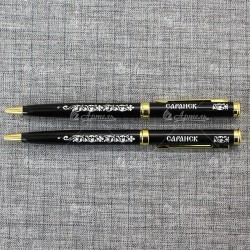 Ручка металлическая черная "Саранск"