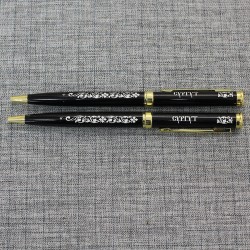 Ручка металлическая черная "Сургут"