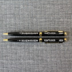 Ручка металлическая черная "Карелия"