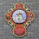 Магнит со смолой (цвет) крест "Софийский собор" Тобольск