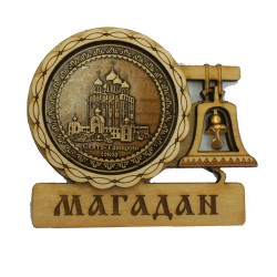 Магнит из бересты с колоколом "Свято-Троицкий собор"