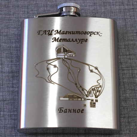 Фляжка "Карта" озеро Банное