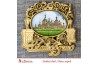 Магнит со смолой два фонаря ажурые "Храм в ч Казанской иконы Б М " Шамордино
