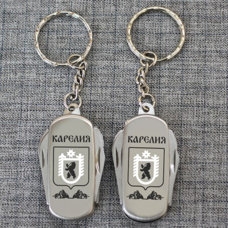 Брелок-ножик "Герб" Карелия